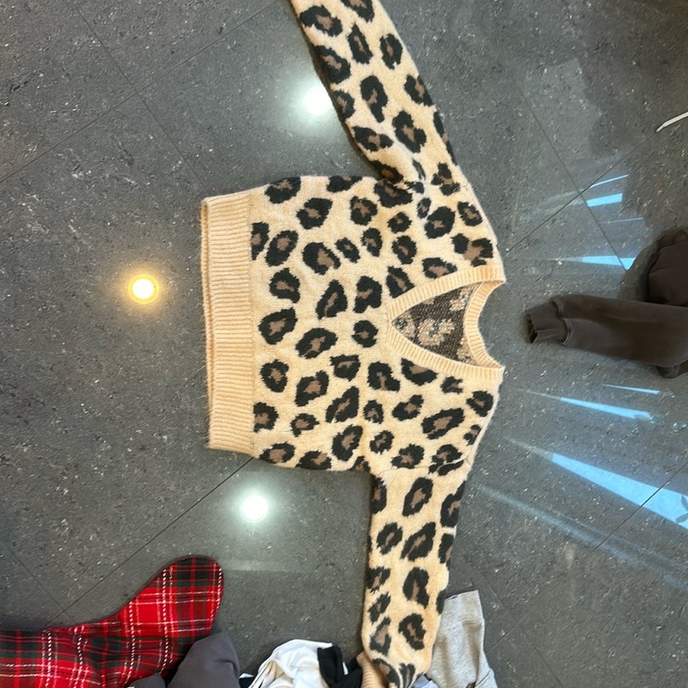 Victoria secret pink leopard sweater